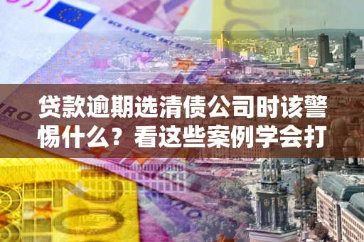 武汉贷款逾期选清债公司时该警惕什么？看这些案例学会打翻身仗