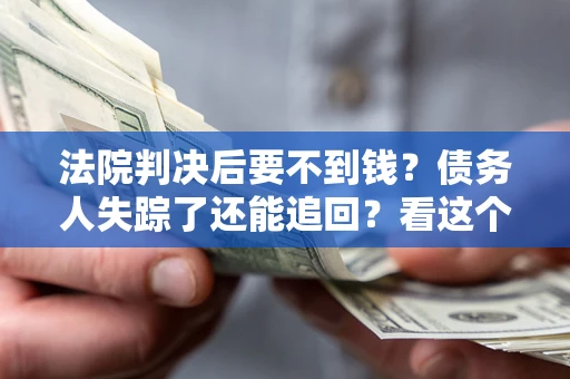 武汉法院判决后要不到钱？债务人失踪了还能追回？看这个方法！