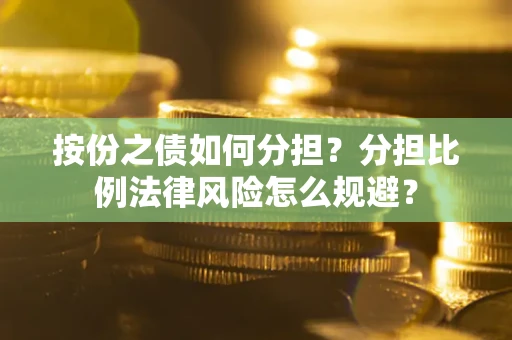 武汉按份之债如何分担？分担比例法律风险怎么规避？