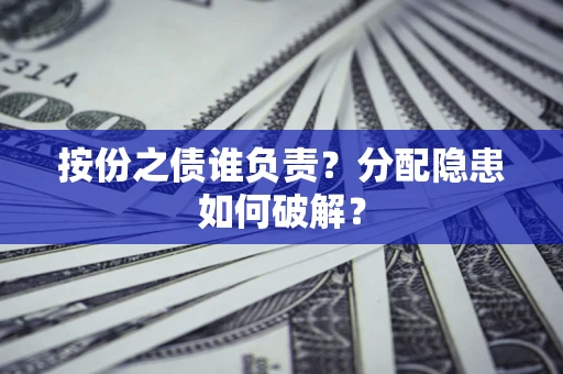 武汉按份之债谁负责？分配隐患如何破解？