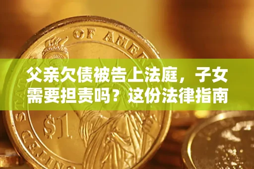 武汉父亲欠债被告上法庭，子女需要担责吗？这份法律指南必须看完