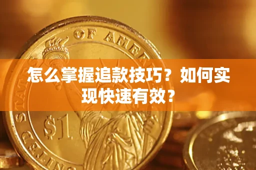 武汉怎么掌握追款技巧？如何实现快速有效？