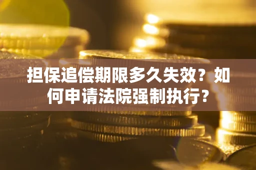 武汉担保追偿期限多久失效？如何申请法院强制执行？