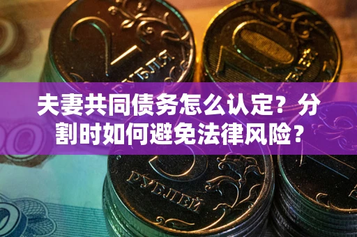 武汉夫妻共同债务怎么认定？分割时如何避免法律风险？